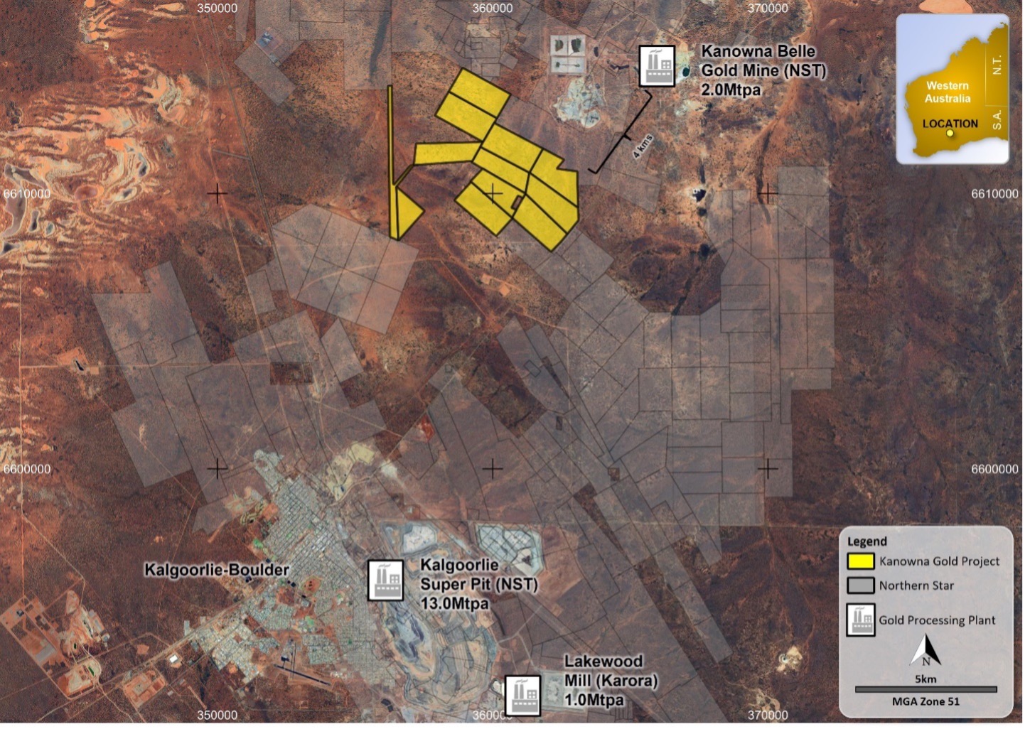 Kanowna Gold Project, Eastern Goldfields Western Australia